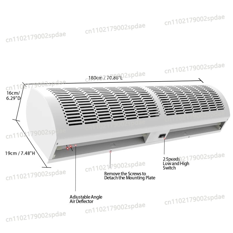 Commercial Wall Printing Machine - Wall Mounted Energy Saving Large Air