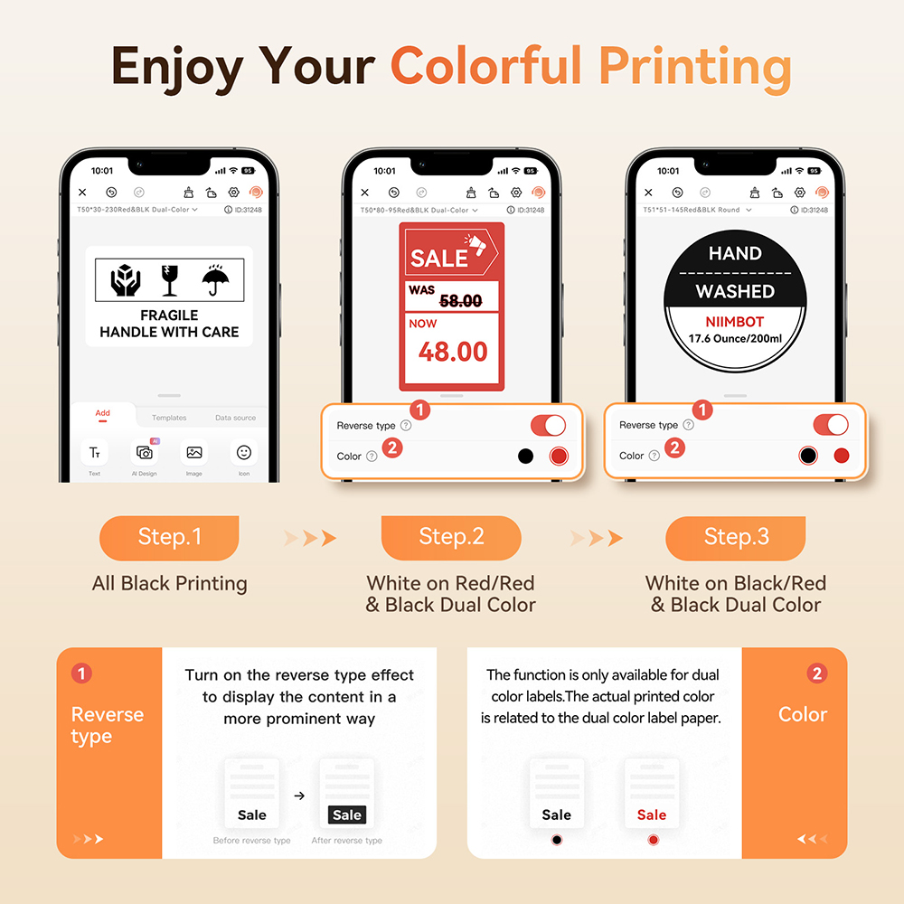 Niimbot B21 PRO Red Black Colo - Commercial Printing Business 评论和价格