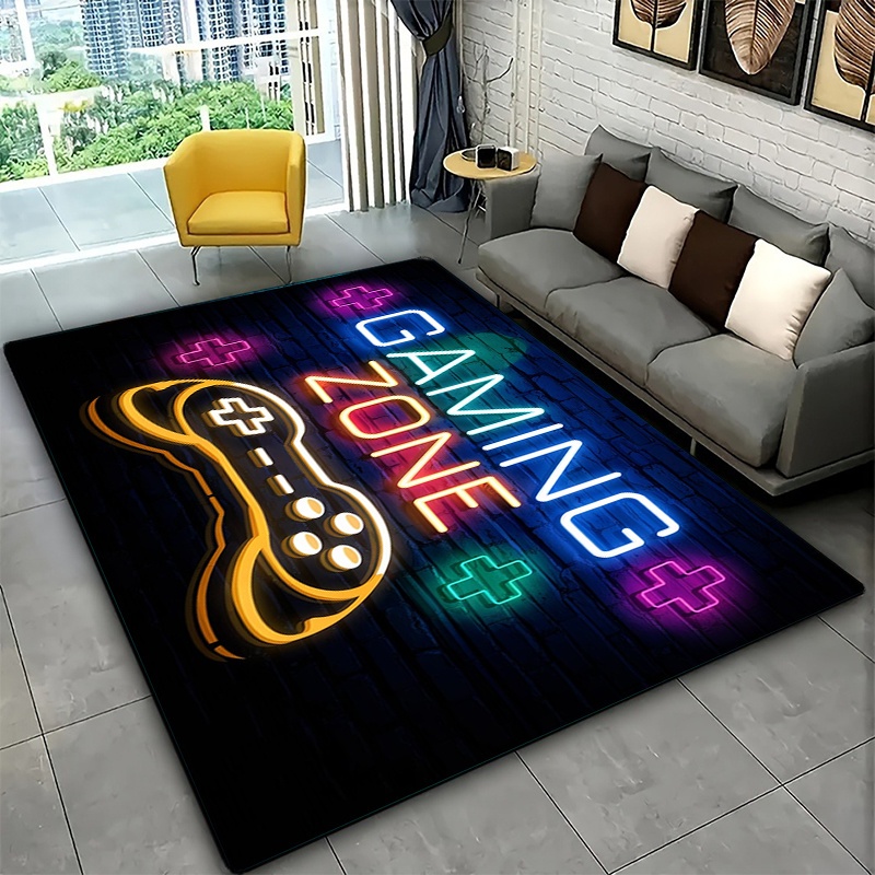 Neon Purple Blue Game Zone Gra - Commercial Wall Printing Machine 评论和价格