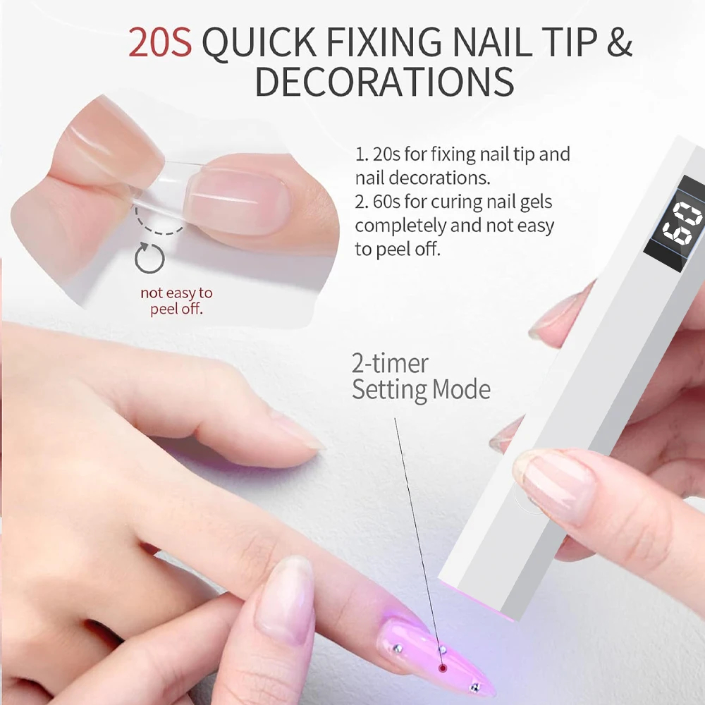 HOMEFISH UV LED Nail Lamp with - Uv Led Lamp Printer 评论和价格